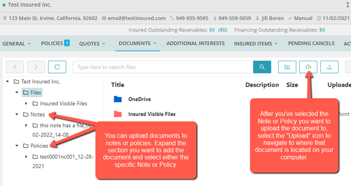 Upload Documents (NowCertis)